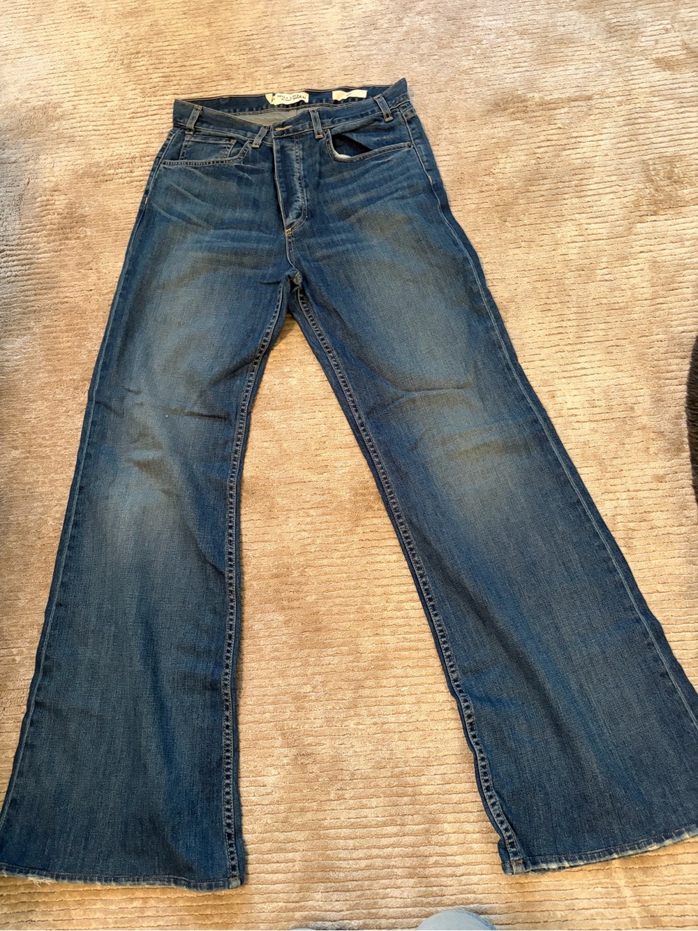 Nili Lotan Denim Wide-Leg Jeans in Medium Blue Wash